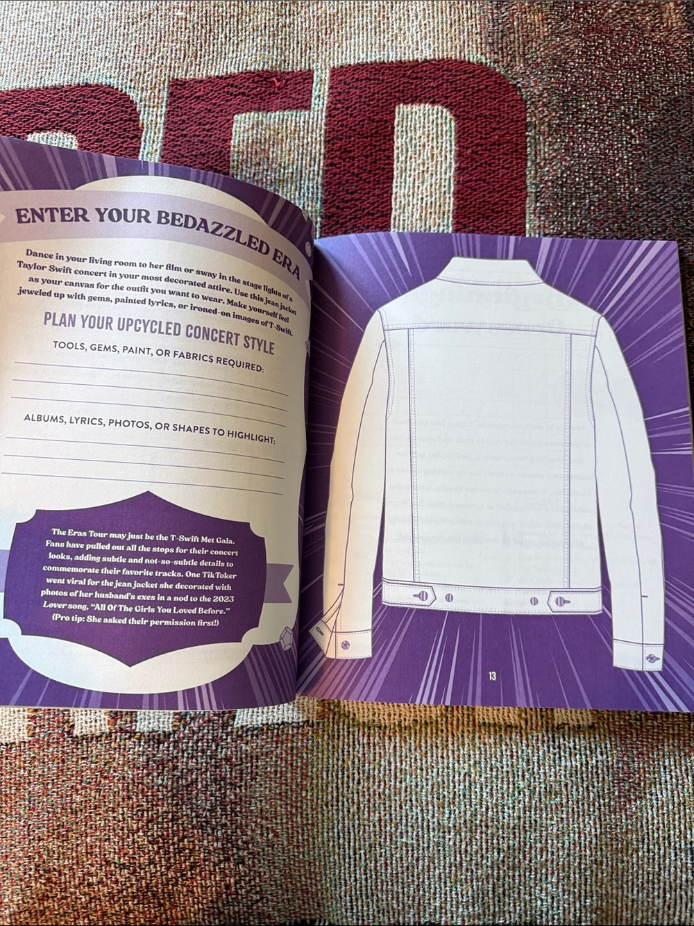 Taylor Swift Activity Book Coloring Crossword Puzzle Games Trivia Swiftie Gift - Picture 7 of 7